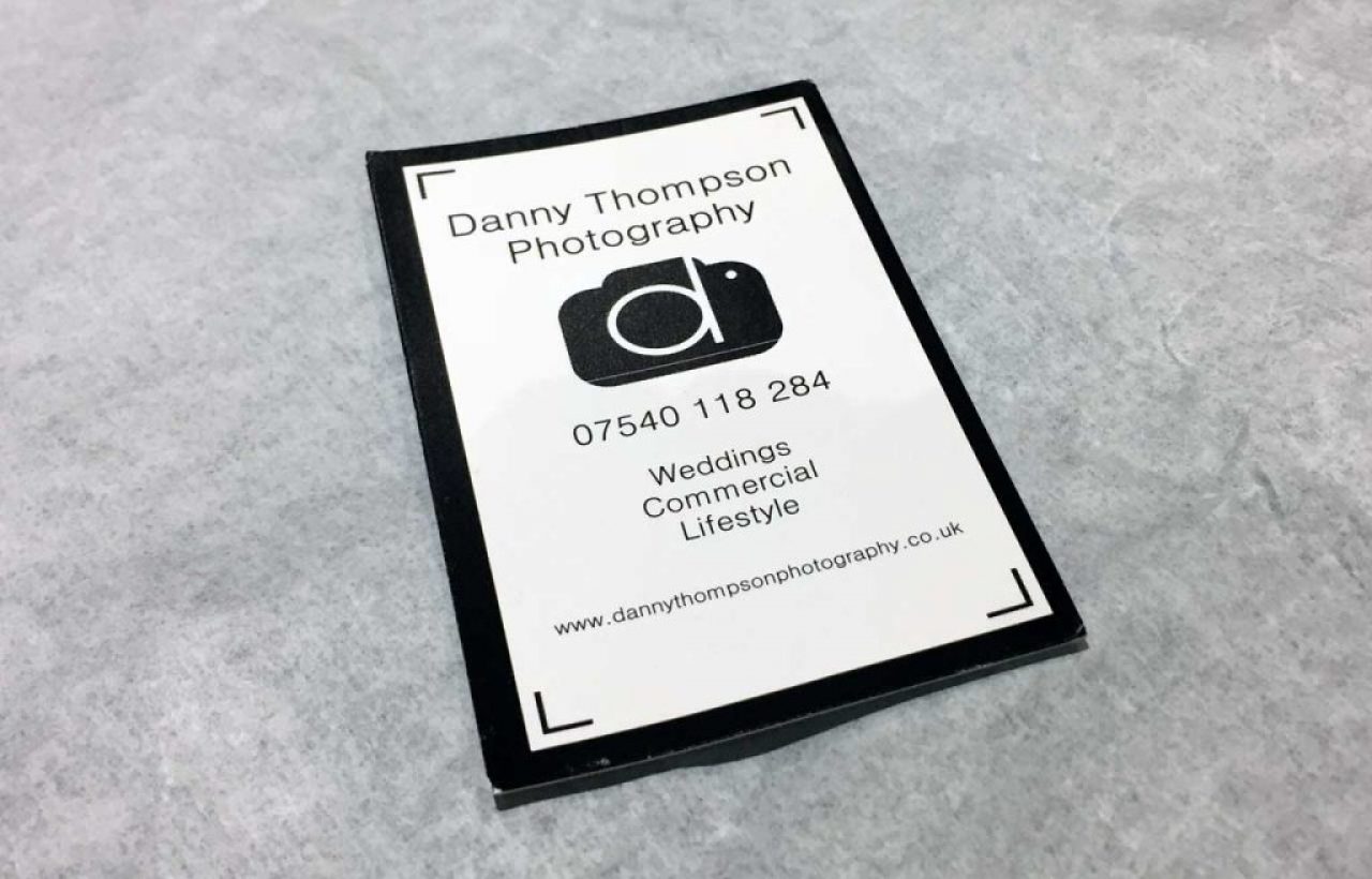 Danny Thompson Photography Old Business Card
