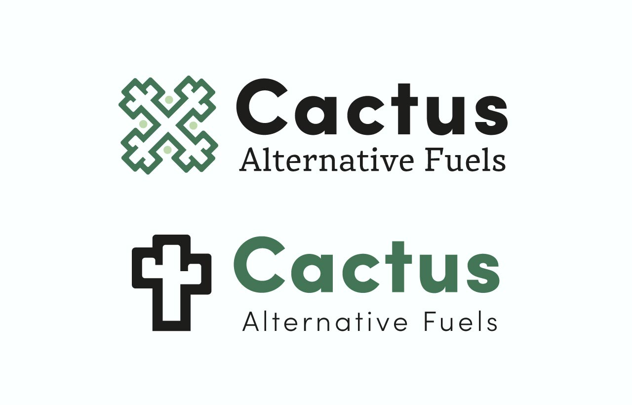 Cactus Alternative Fuels Logo Design Concept - Hive of Many