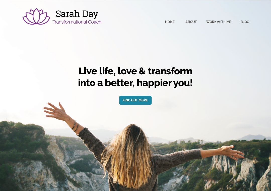 Sarah Day Rebrand - Website Concept Image by Hive of Many
