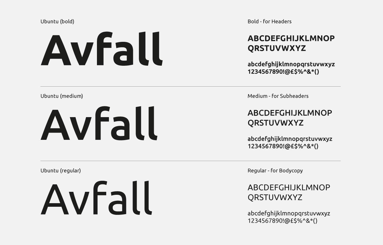 Avfall typography by Hive of Many