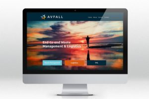 Avfall website design by Hive of Many