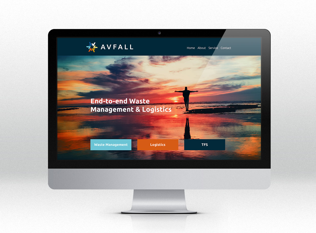 Avfall website design by Hive of Many