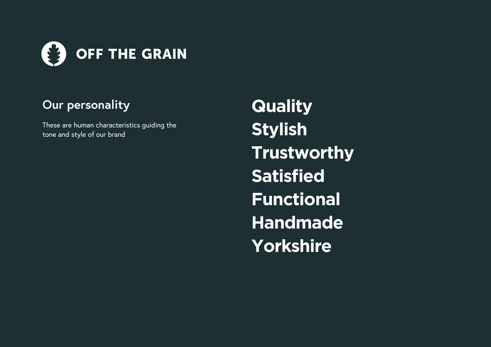 Off The Grain brand values by Hive of Many