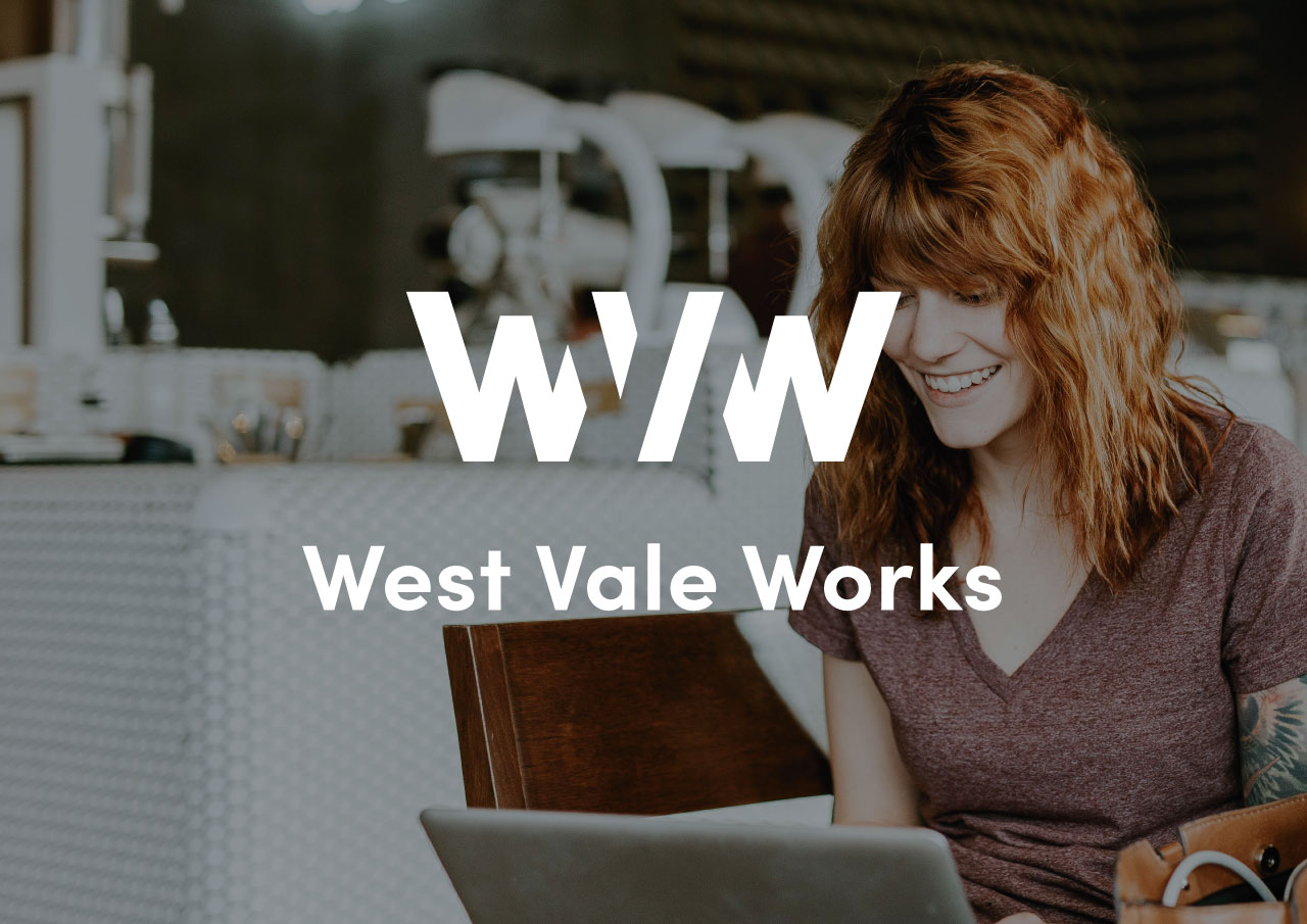 Networking Event Branding for West Vale Works by Hive of Many