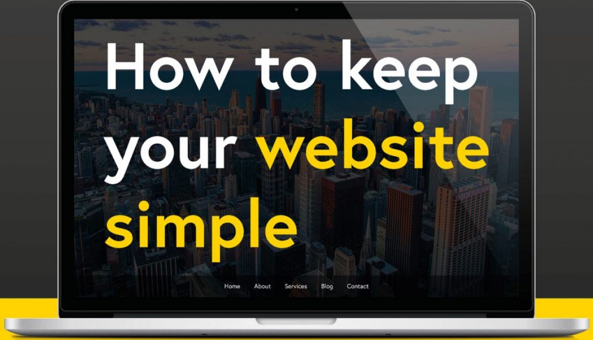 How to keep your website simple header by Hive of Many